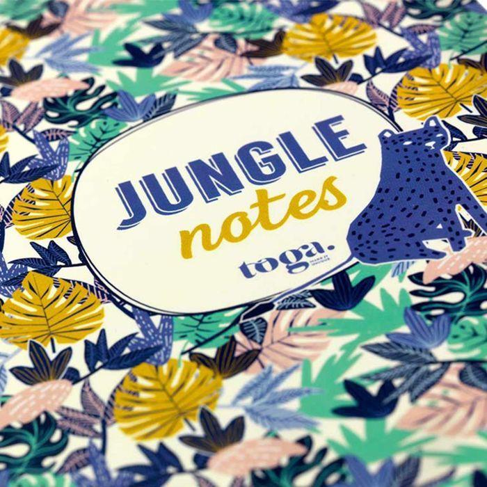 Notepad - Jungle - 100 Pages - Tiger Patterns - 80g Paper - Detachable