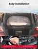 KEMIMOTO Parbriz Spate Moale Negru UTV Compatibil cu Polaris RZR PRO XP /RZR Turbo R 2020-2023 2024 Geam Spate Rezistent la Praf