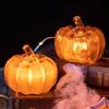 Light Up Pumpkin Decor Spooky Pumpkin Table Ornaments Halloween Night Light Pumpkin Decor Jack-O-Lantern Light Table Centerpiece