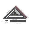 Advanced Carpenter Square, Folding Square Rafter Square with Level, Jig Block, Combination Square Triangle Ruler Woodworking Layout Tool for
