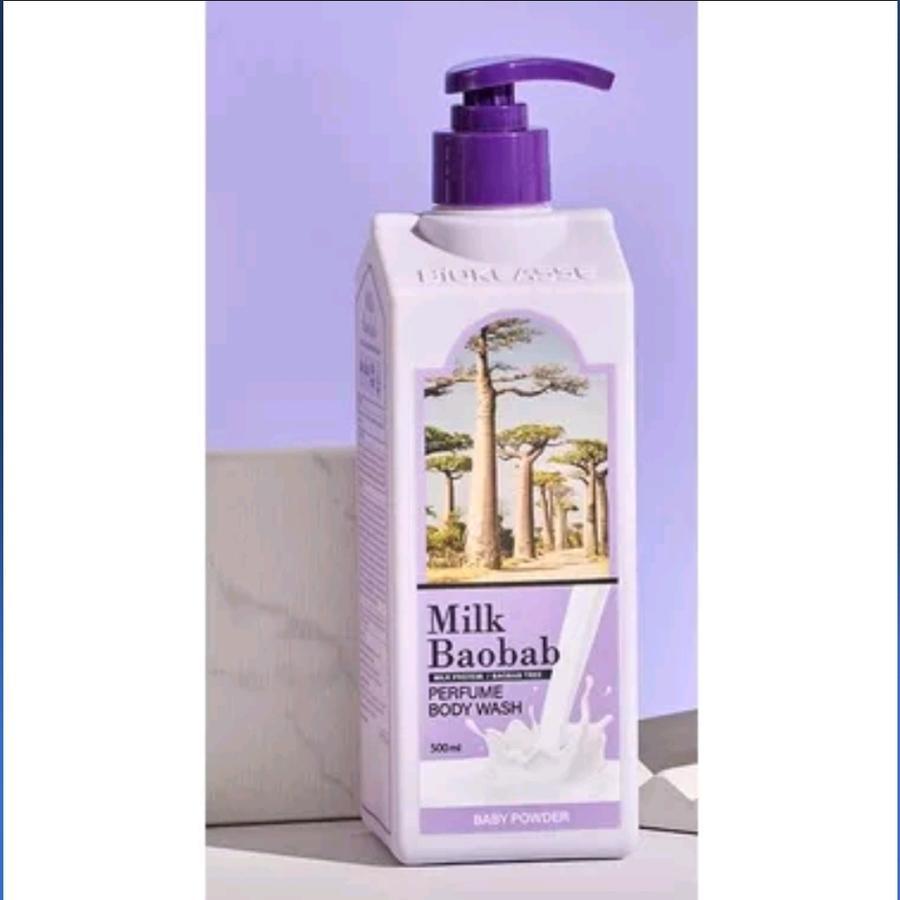 Balsam do ciała perfumowany Milk Baobab 250ml/ Żel pod prysznic 500ml: Białe Mydło/ Białe Piżmo/ Puder dla Dzieci/ Bukiet Kwiatowy, Kbeauty