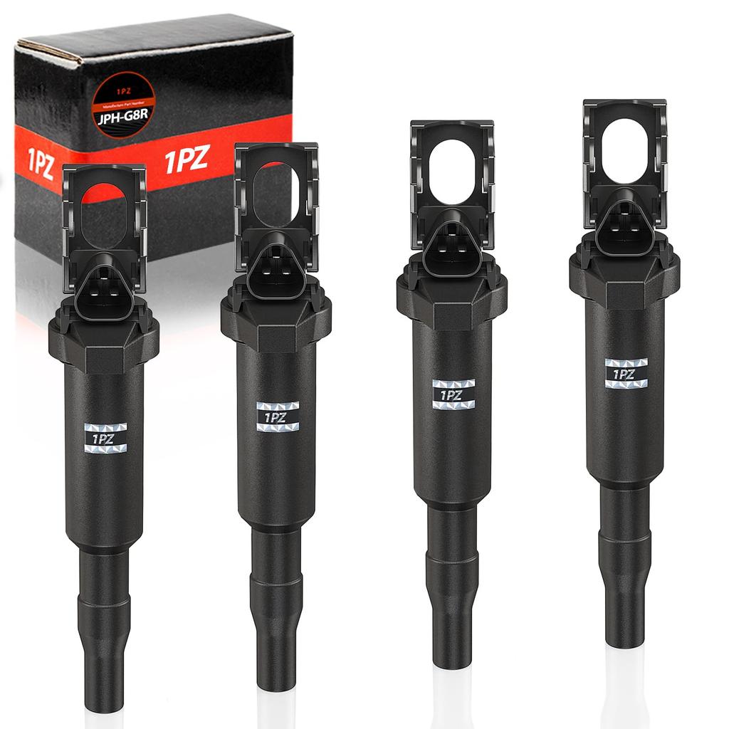 1PZ Set of Ignition Part Number for BMW Mini and E90 Aftermarket Compatible JPH-G8R 3-Pin Coils, Durable, 0221504470, R55, R56, R57, R58, R59, R60,