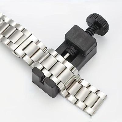 1 mini herramienta de reparación de relojes, ajustador de relojes, mecanismo de reloj de plástico, ajustador de correa de reloj, cambio de longitud, desmontaje de relojes, removedor de correa de reloj