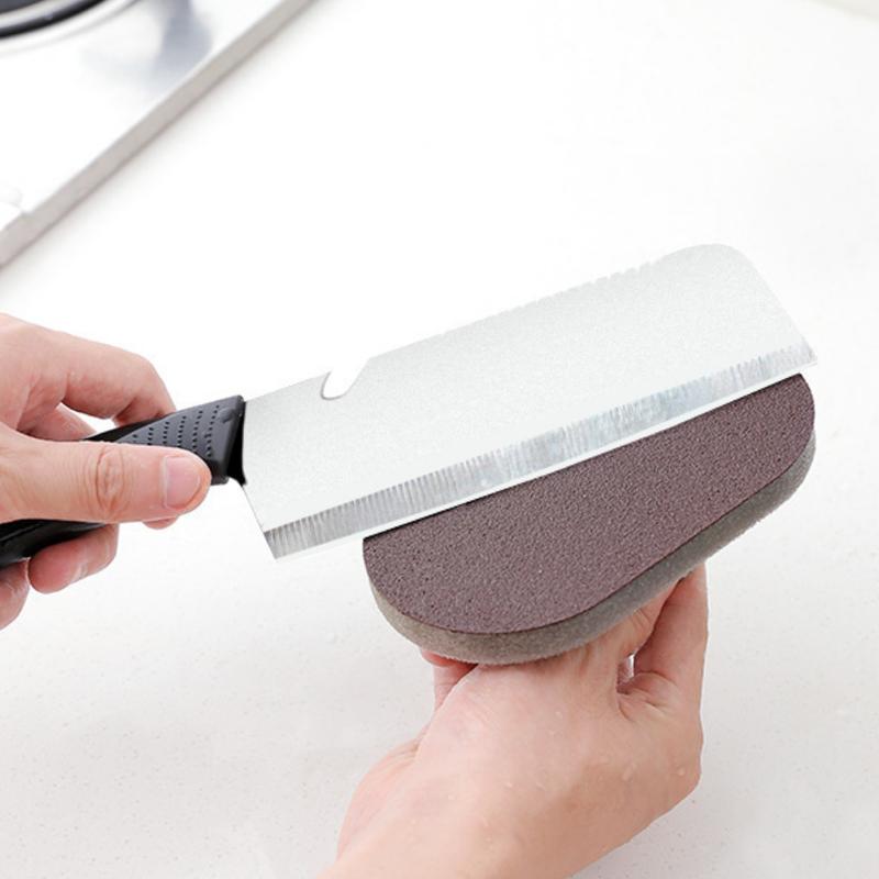 Magic Emery Sponge Brush Wipe Eraser Cleaner Kitchen Bath Rust Strong Decontamination Cleaning With Handle Household Tools