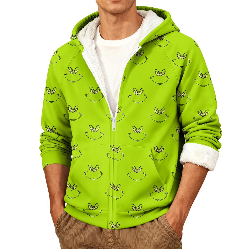 Pánská ležérní teplá bunda s kapucí