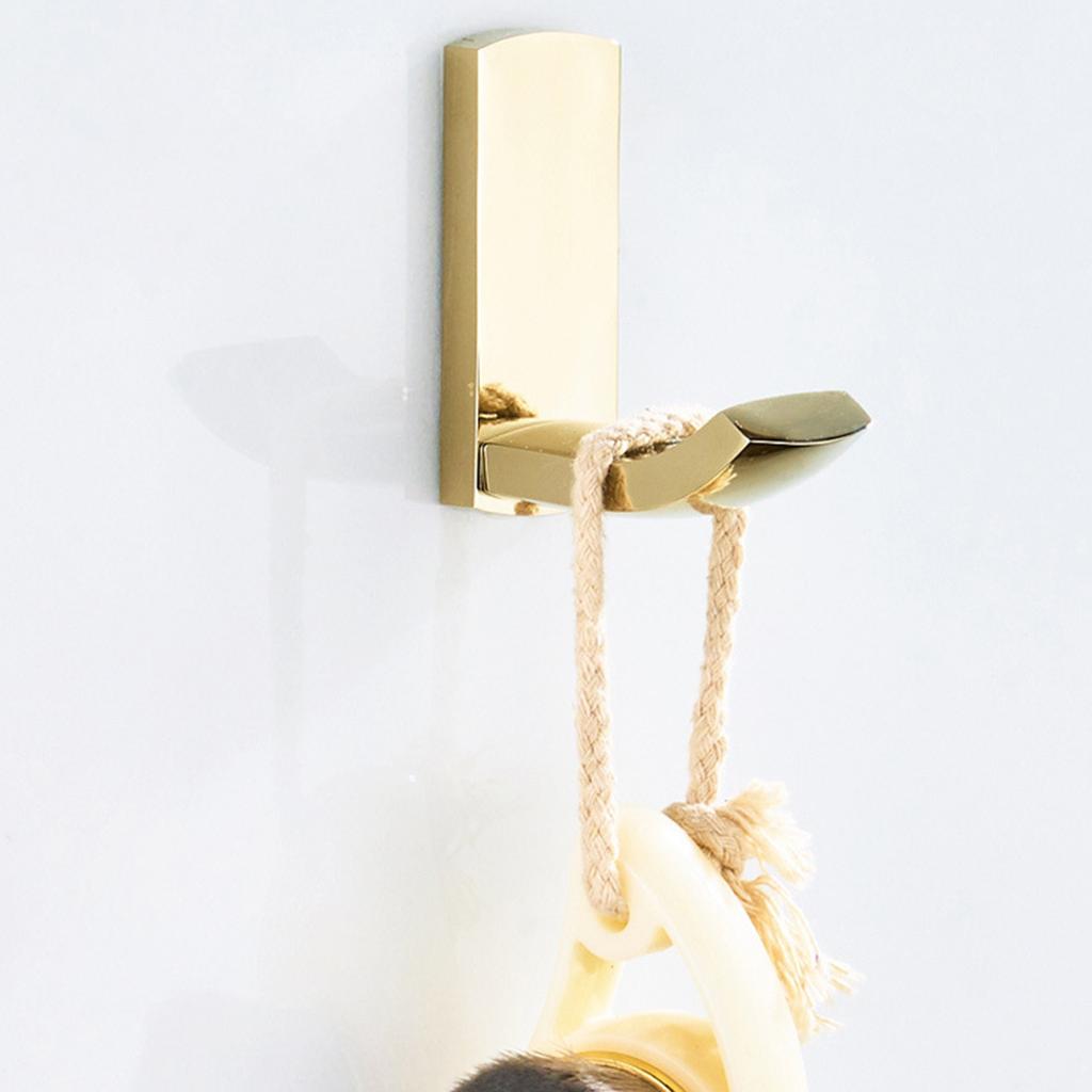 Robuster Bademantelhaken Messing Hut Kleiderhaken Mehrzweck Wand Einzelhaken Gold Handtuchhalter Badezimmerzubehör