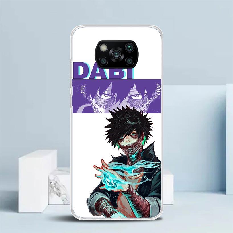 My Hero Dabi Bnha Phone Case For Xiaomi Poco F7 Ultra X5 X6 X7 Pro M7 Redmi 15C 15 13C 13 12C 12 10C 10 10A 9 9C 9A 9T Cover Poc