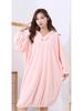 Women's Thickened Winter Hooded Bathrobe - Absorbent Coral Fleece Bath Towel with Long Sleeves and Bath Skirt