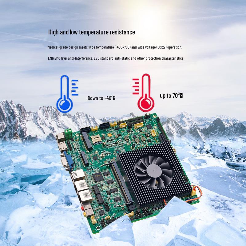 N100 N305 Industrial Medical-Grade Mini ITX Motherboard Ultra-Low Temp Microcomputer Host