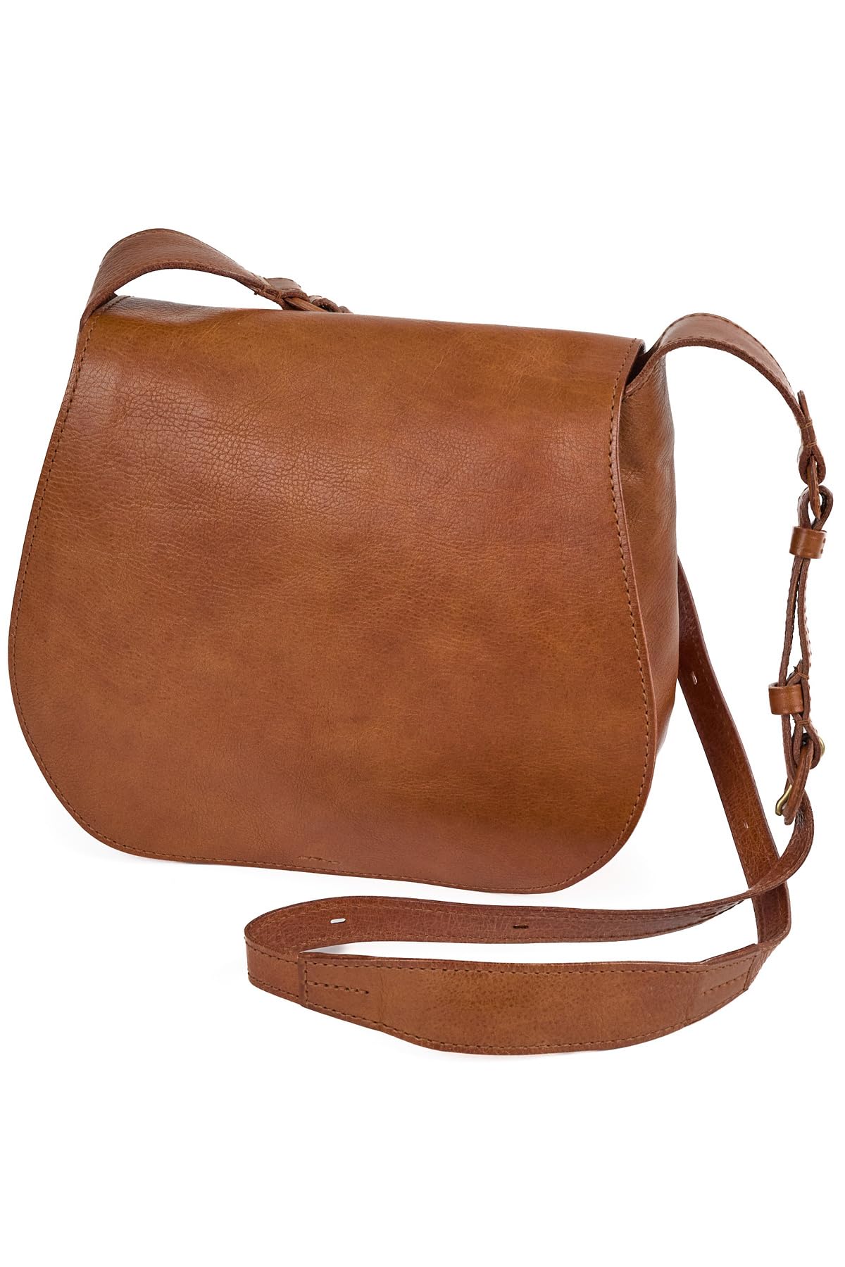 

Genten Women s Genuine Leather Shoulder Bag, Brown, GE-44598-50