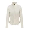 Lulu Lightweight Warm Air Layer Fleece Coat - Slim Fit, High Collar Zip Cardigan