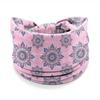Vintage Boho Flower Print Headbands Women Wide Twist Knotted Elastic Hair Bands for Date Night Casual Outings