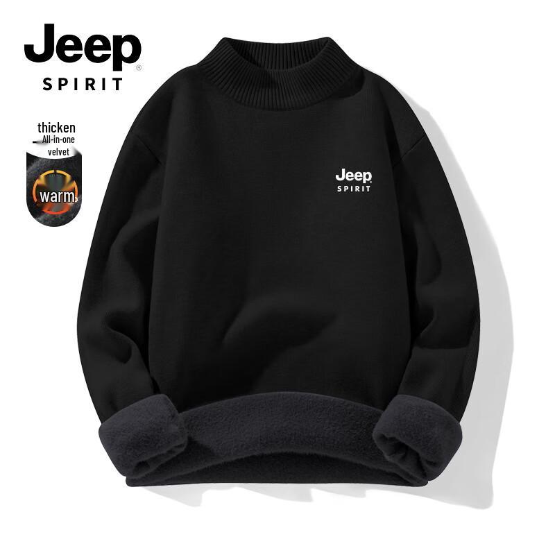 

JEEP SPIRIT Men s Integrated Fleece Knit Sweater XL