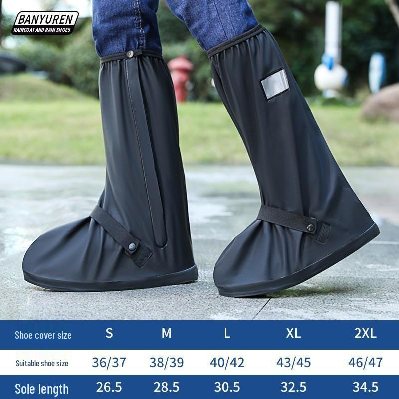 Thickened Non-Slip Reusable PVC Rain Shoe Covers for Men & Women