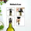 Wine Bottle Stopper Wine Beer Bottle Cork Plug Stainless Steel Champagne Sparkling Stopper Bar Tools 1PC Sealing Bottle Cap