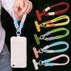 Fashion Woven Mobile Phone Lanyard Colorful Nylon Rope Key Chains Anti-loss Backpack Pendant For Women Men Clmbing Accessories