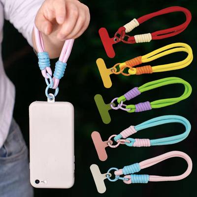Modisches Gewebtes Handy-Lanyard Buntes Nylonseil Schlüsselanhänger Anti-Verlust Rucksack-Anhänger Für Frauen Männer Kletterzubehör