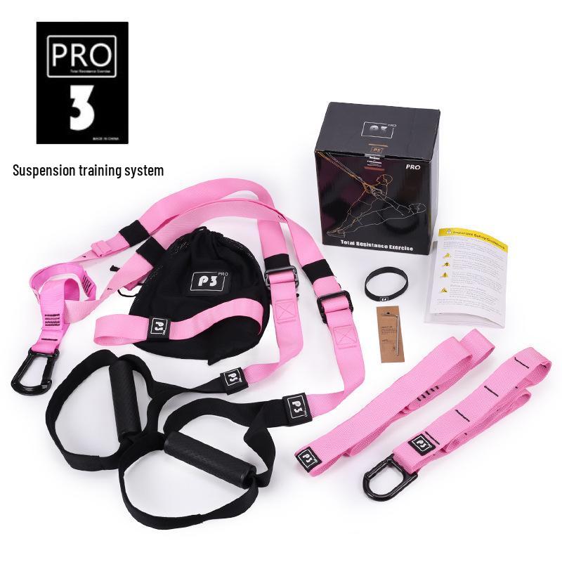 TRX Suspension Straps & Resistance Bands Set: Fitness Training Kit & Pull-Up Bar