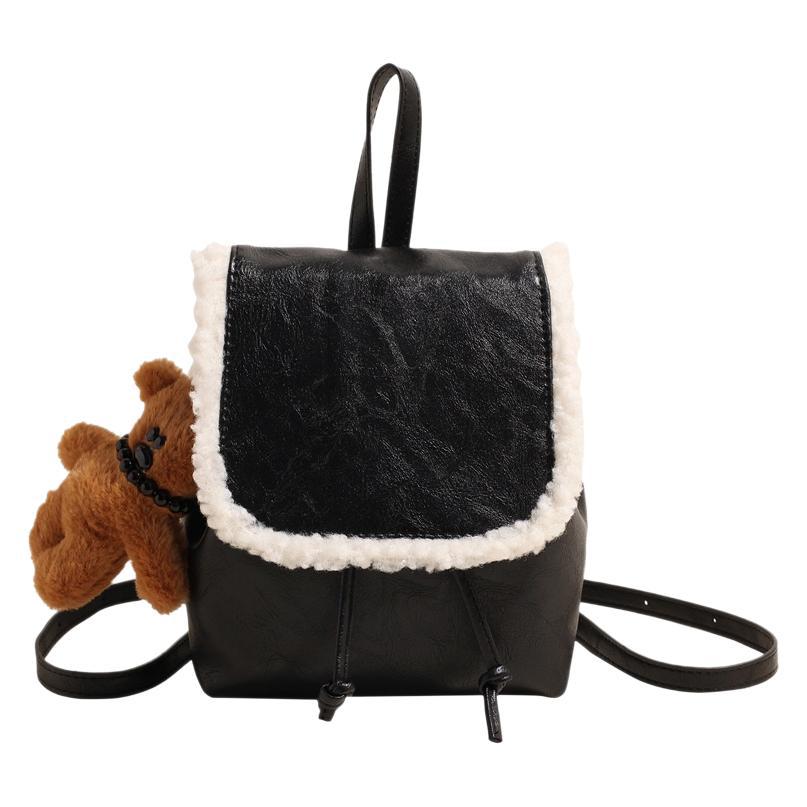 2025 New Small Retro Brown Backpack 2025 New Simple and Versatile Shoulder Bag Small Square Bag