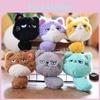 Animal Plush Cat Doll With Pp Cotton Filling For Bag Decoration And Gift