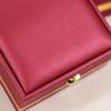 Gold-Edged Jewelry Box: Versatile Holder for Rings, Necklaces, Bracelets, Crowns, and Long Chains