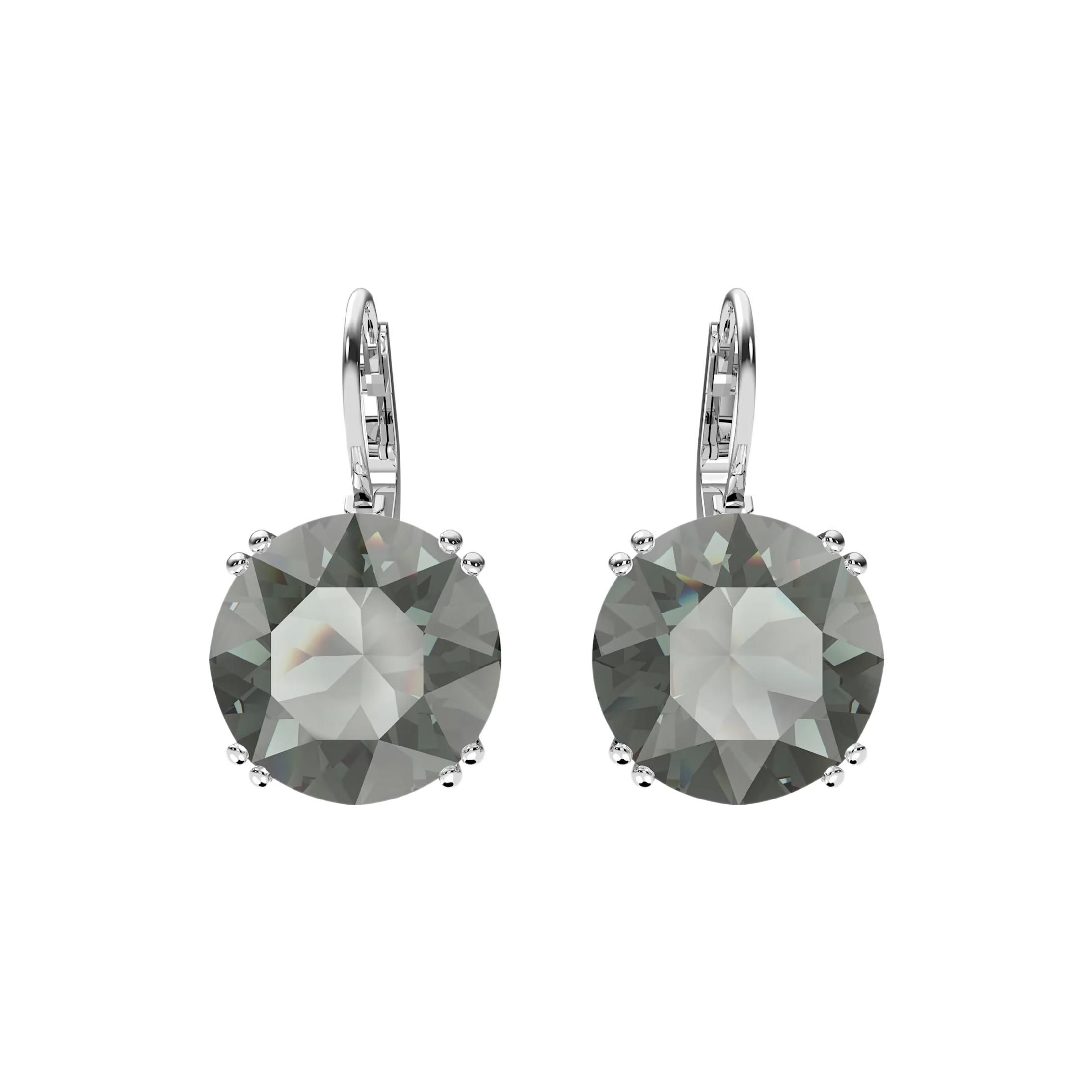 Swarovski Millenia Drop Earrings Round Cut Women earrings Black 5636567 Box (Random Color)