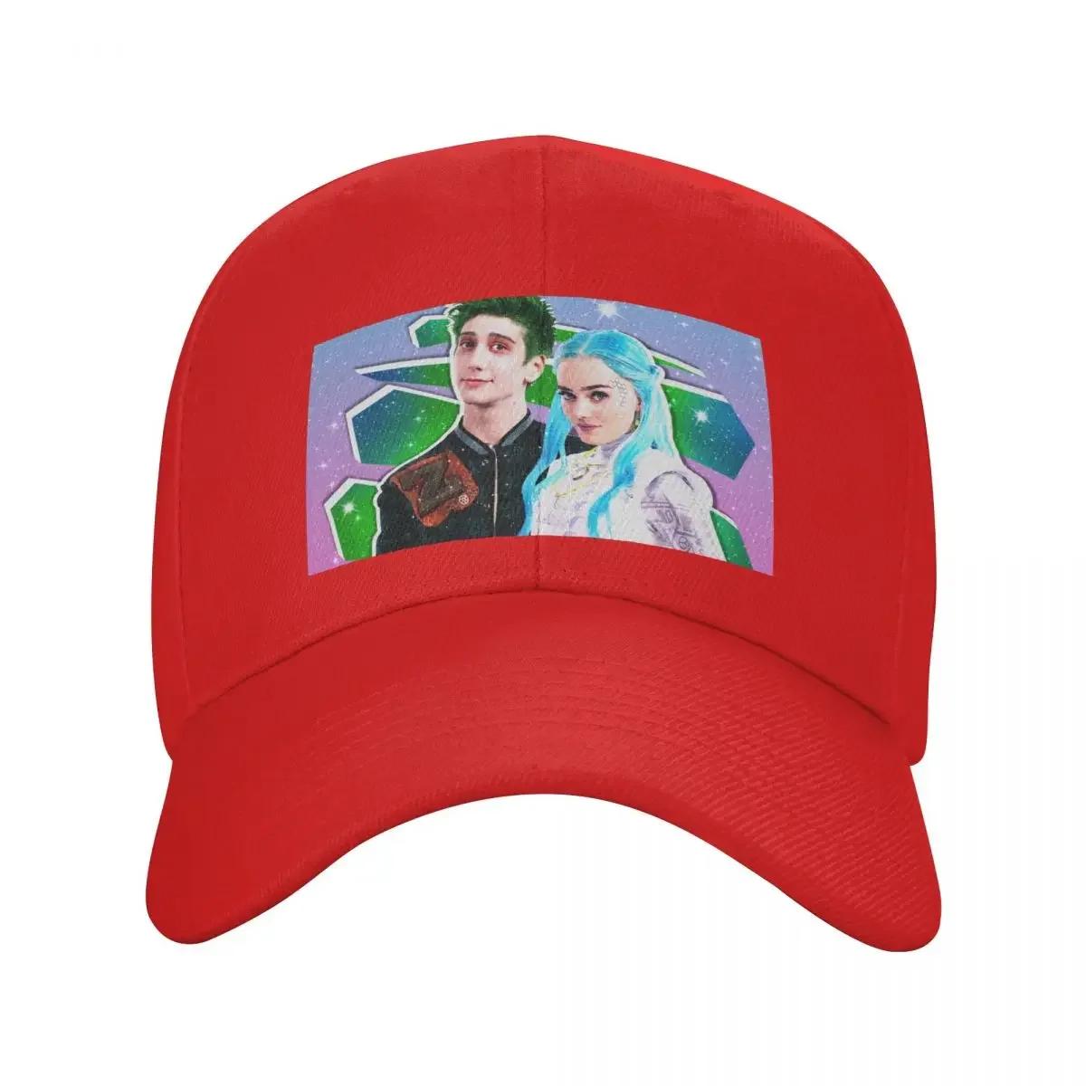 Zombies Milo and Meg Zed and Addison Galaxy Love Glitter Baseball Cap Vintage cute fishing hat Caps For Women Unisexs