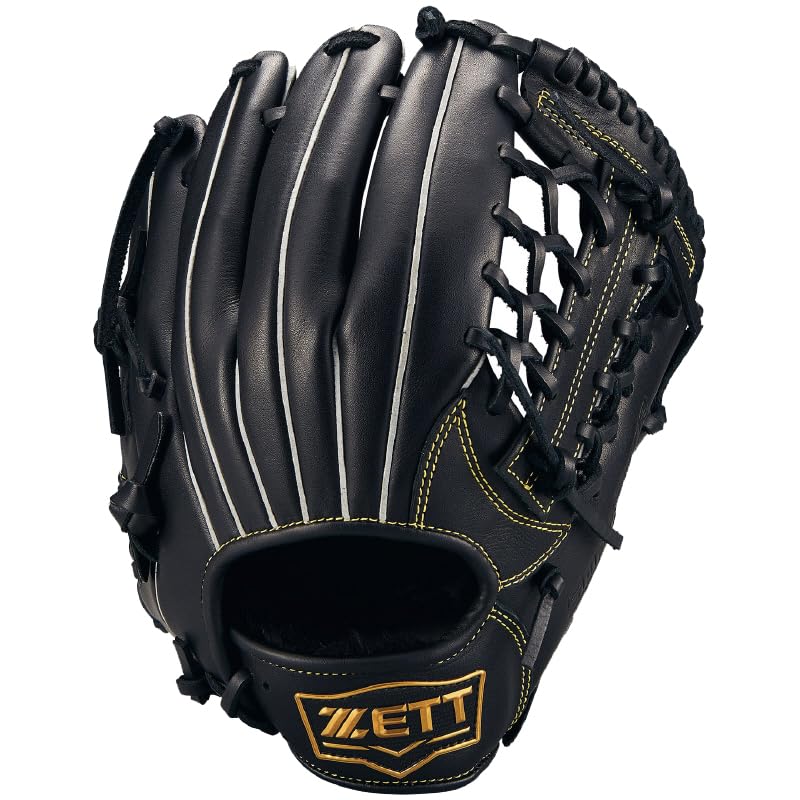 

ZETT Youth Soft Steer Baseball Black BJGB74540 Glove, All-Around, (1900), Left-Handed Throw,