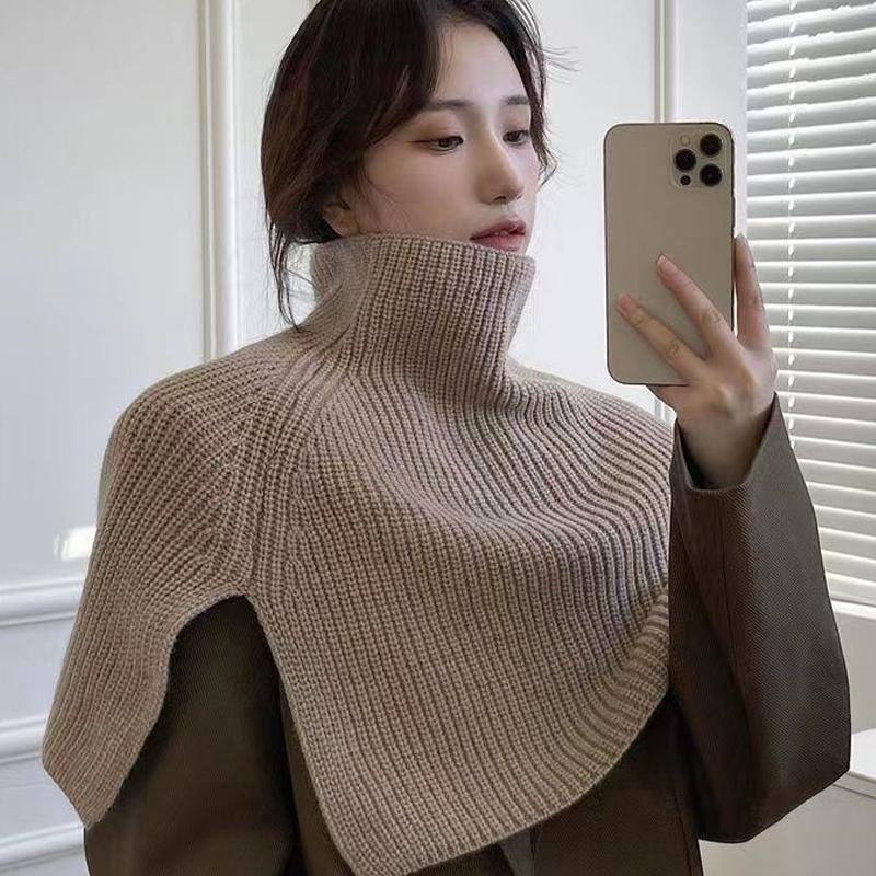 

Autumn And Winter Fashionable Irregular Scarf For Women High-End Outer Pullover Scarf Versatile Cold-Proof And Warm Shawl as the picture