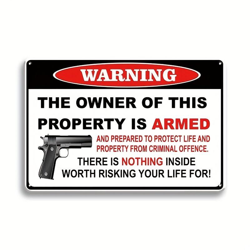 Warning Notice Vintage Metal Tin Poster Funny Metal Tin Signs Posters Plate for Garage Bar Cafe Club Home Room Wall Decor