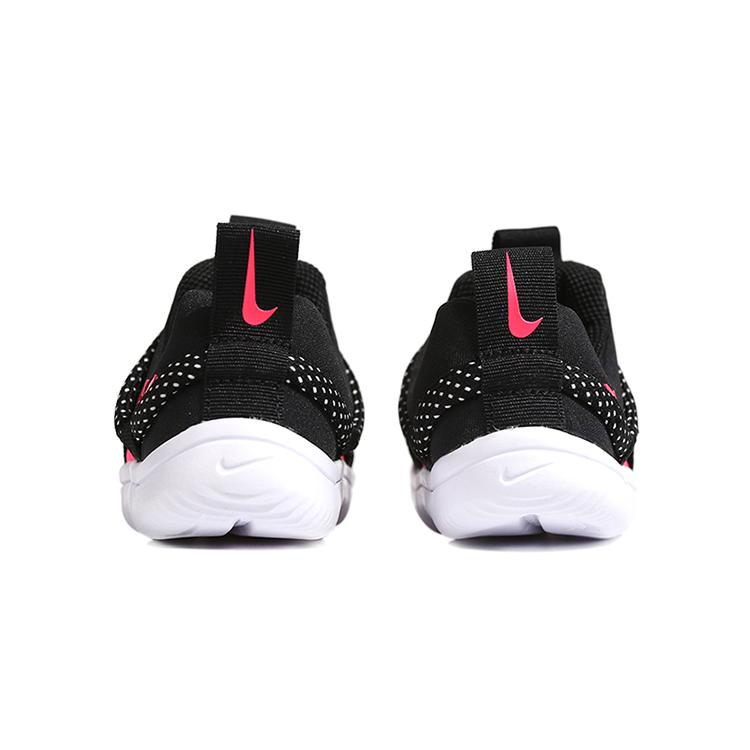 Nike Novice Slip Resistant Cushioning Lightweight Low top Sports Casual Shoes Black Pink Infant And Toddler AQ9662-002