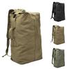 Portable Travel Men Solid Color Canvas Backpack Large Capacity Sport Rucksack
