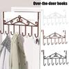Behind The Door Hooks Household Storage Wall Hanger Hooks No Punch Coat Rack Home Storage Door Hooks Towel Hanger Rack Organizer