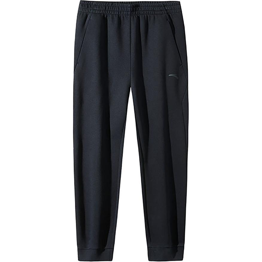 

Anta Comfortable Casual Solid Color Versatile Knitted Sports Pants Men bottoms Black 152447325S-2 L
