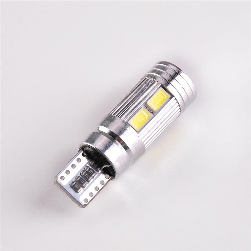 2 buc T10 alb 5630 LED 194 W5W 10 SMD Canbus fără erori Bec lateral pentru mașină