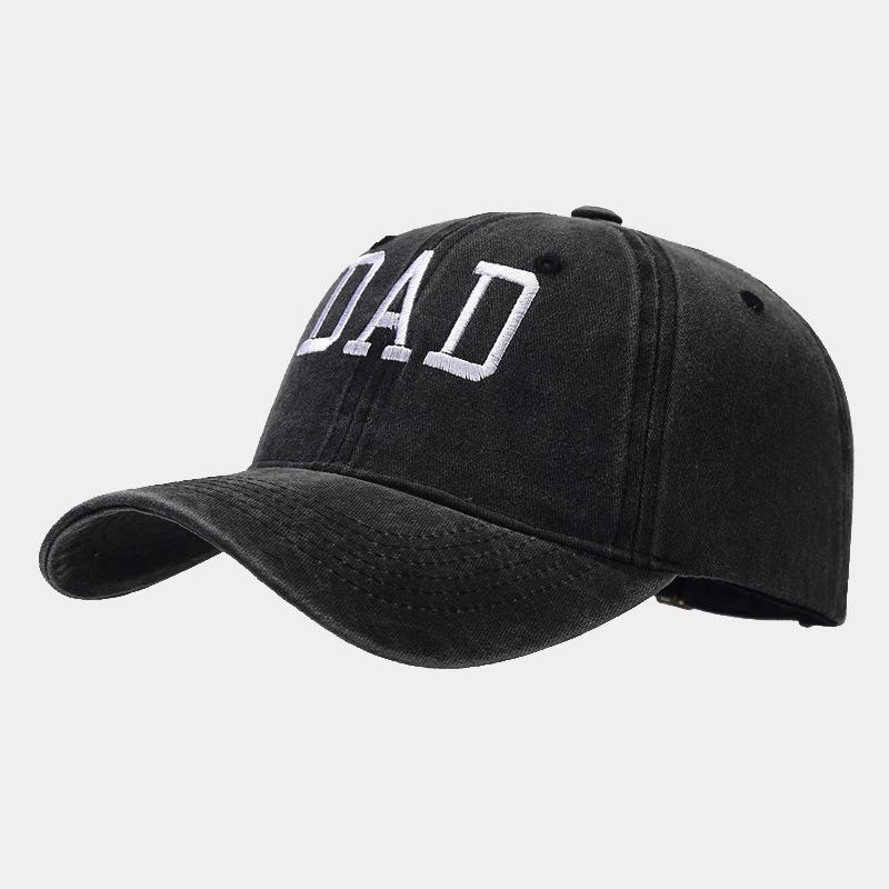 Trendy Vintage Embroidered Washed Cotton Dad/Mom Baseball Cap - Casual Sun Hat