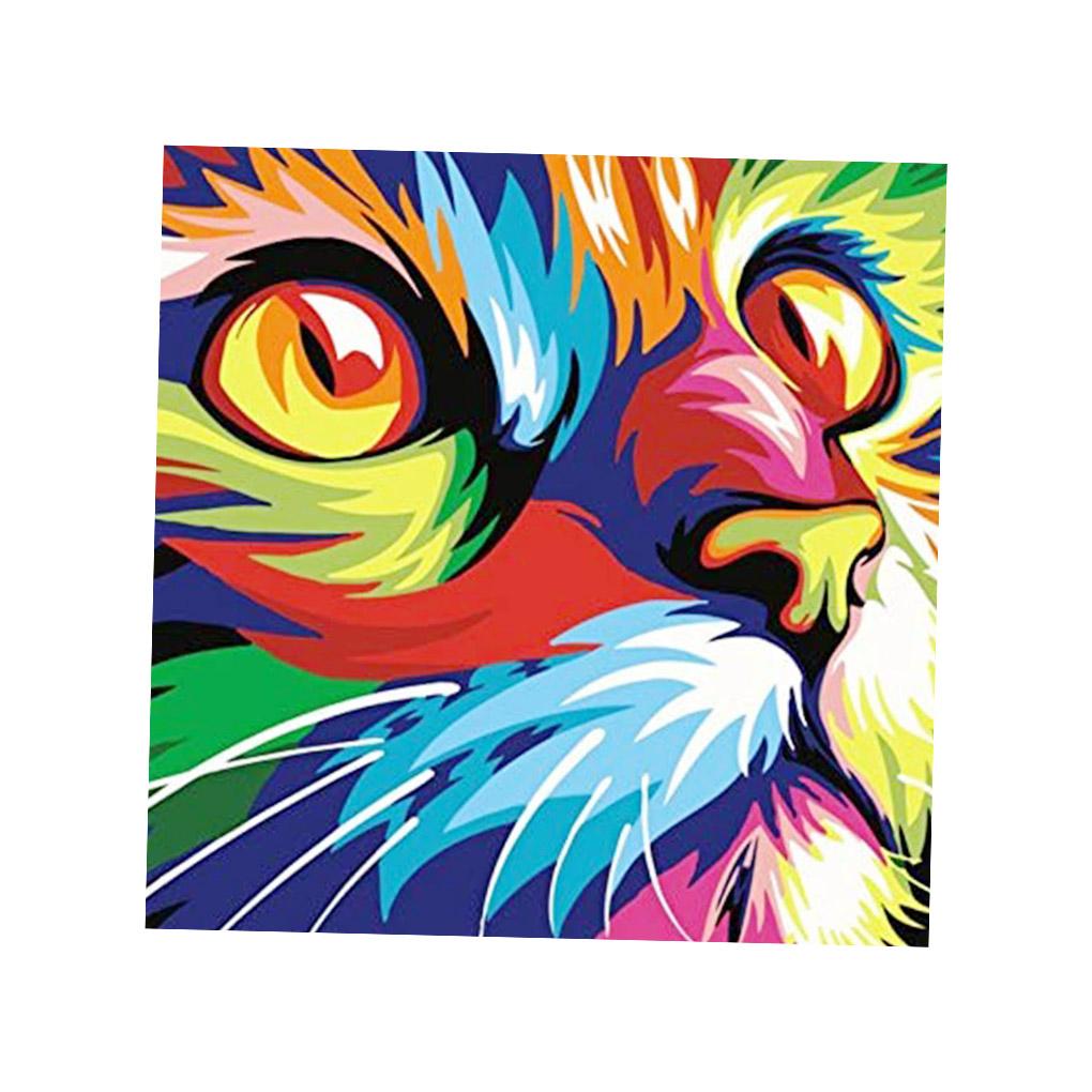 Digital DIY Oil Painting Canvas Paint by Numbers Kit Kids Gifts Home Decor