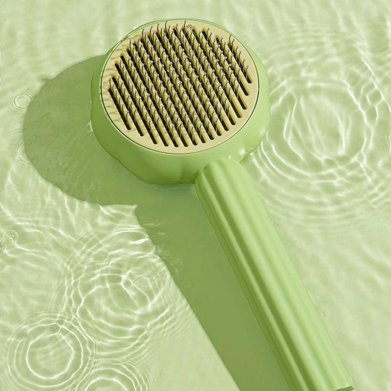 Comfortable Cat Hair Removal Brush One Click Hair Removal Pet Cat Brush Dog Hair Cleaning Brush Cat Hair Beauty Supplies