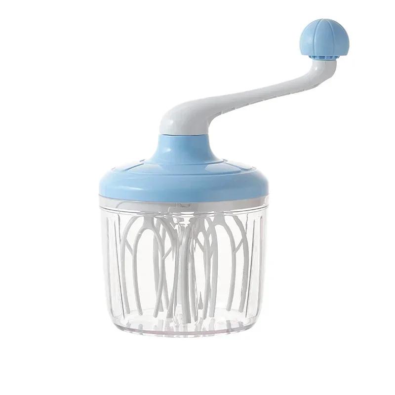 Batidor Manual Multifuncional Caliente Semiautomático para Huevo, Crema, Pastel, Mezclador Manual de Huevo, Batidor de Manivela Manual, Herramientas de Cocina Domésticas
