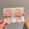 Fairy Hairpin Vintage Hanfu Headwear Traditional Cute Flower Hairpins Floral Colorful Tassel Hair Clips Cosplay