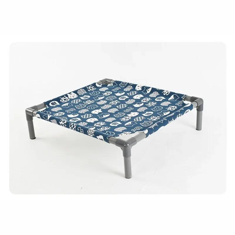 

New Breathable Hammock Can Be Removed And Washed With Pipe Fitting Camping Bed For Pet Cat Four Seasons Dog Nest Kitten Supplies синий