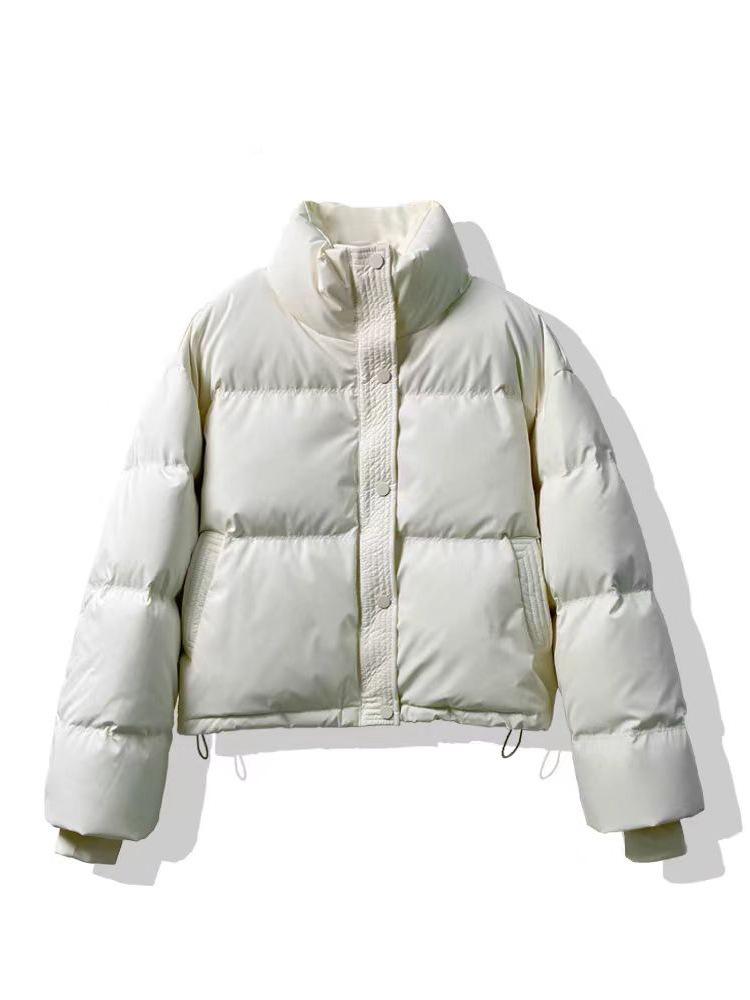 Leave-in leather new cotton-padded clothes women's short new loose thickened bread clothes small cotton-padded jackets trendy