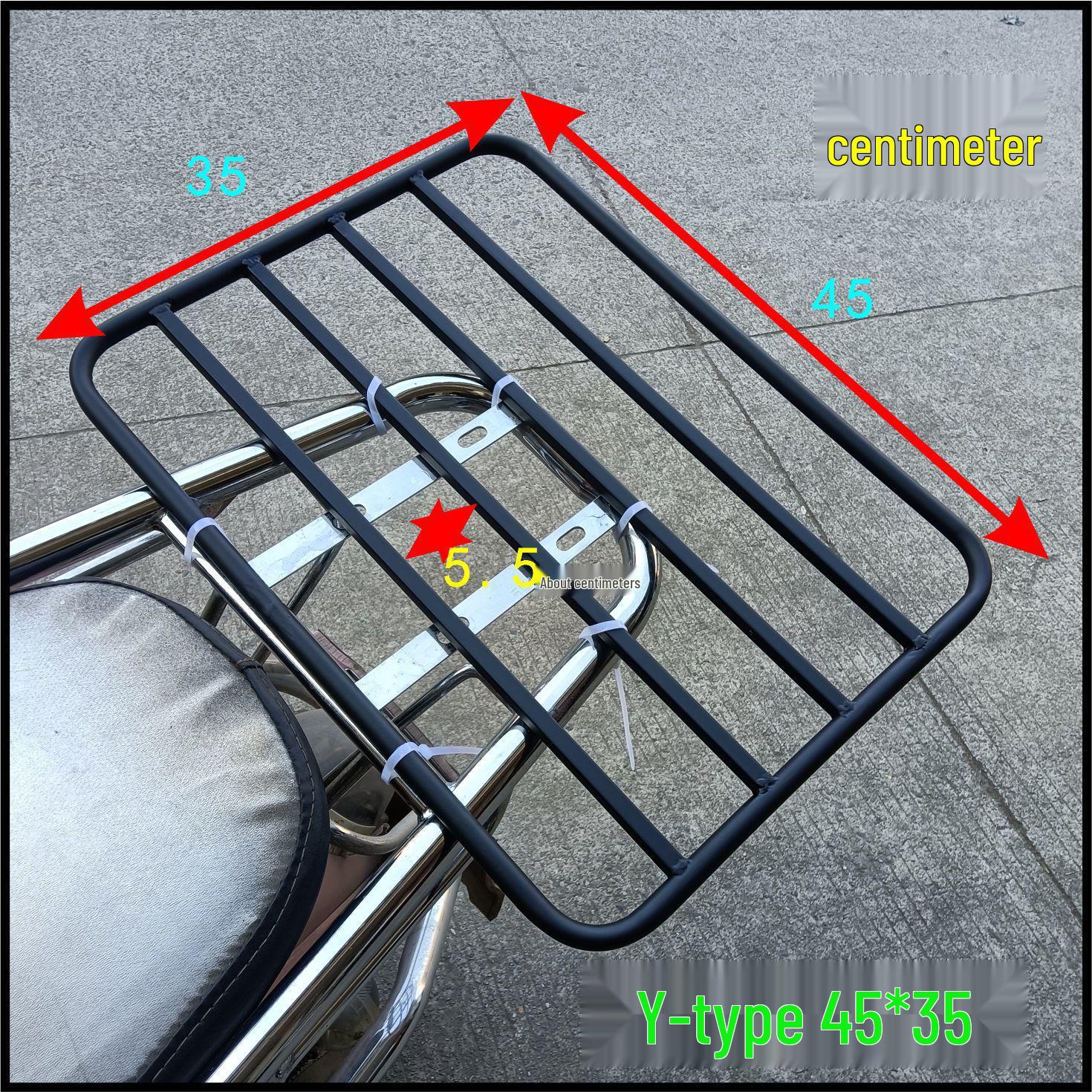 Folding Cargo Rack for Motorcycles & Electric Scooters: Delivery Box Carrier