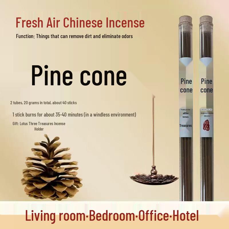 Aromatherapy Incense: Agarwood, Sandalwood, Pine Cone – Calming Scent for Home, Office, Bedroom, Sleep Aid