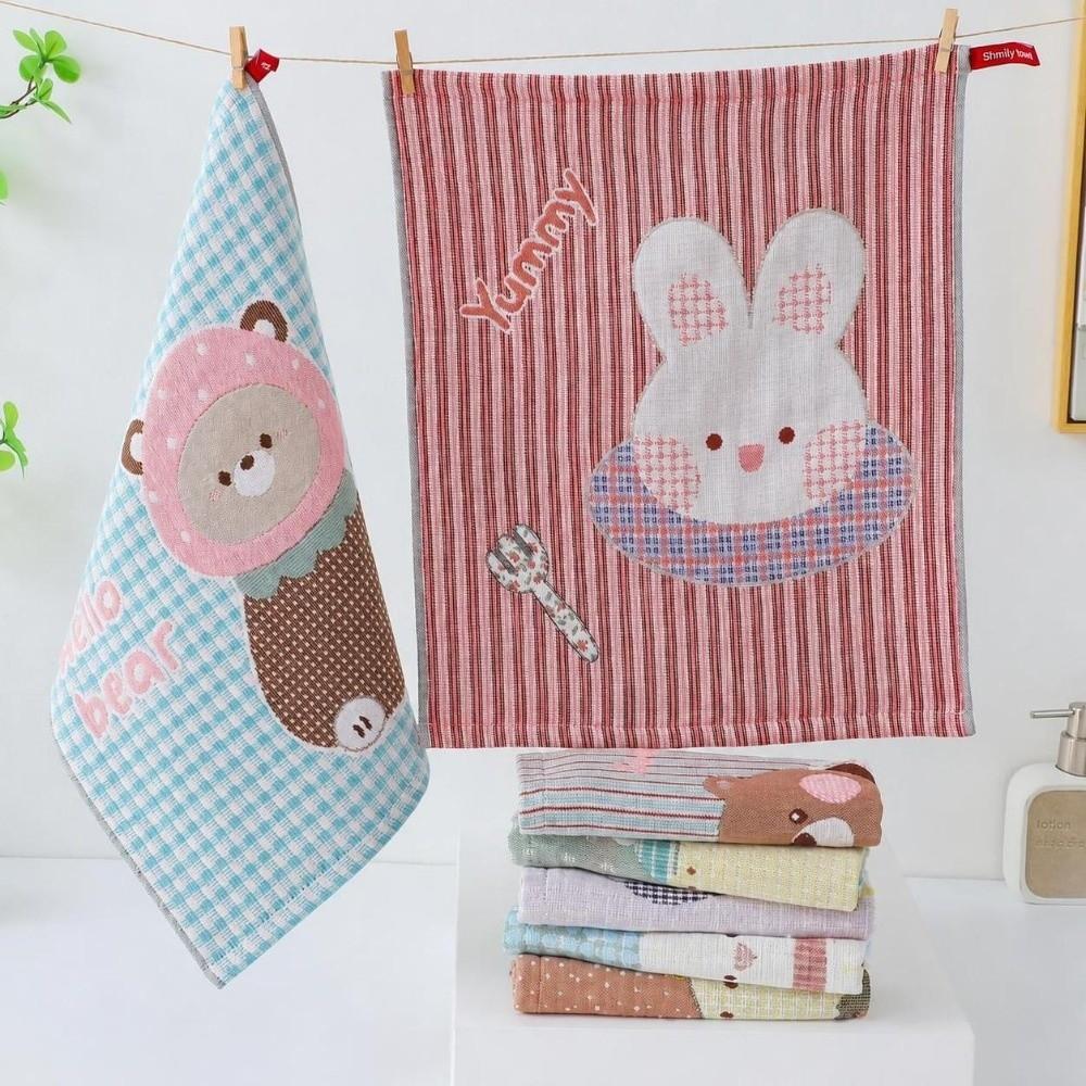 34x40cm Large Hand Towel 4 Layer Cotton Gauze Tea Towel New Kitchen Towel Kindergarten Children
