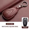 Leather Car Key Case Cover Holder Keychain Shell for Changan CS35 Plus CS55 Plus CS75 Plus Eado UNI T UNI K Oushang X5 X7 EV
