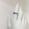 Korean Style Colorful Heart Ring for Women - Niche Sweet Cool Retro, Light Luxury Index Finger Band