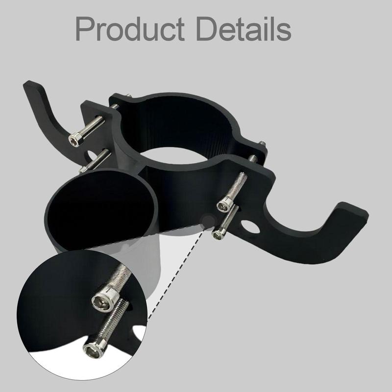 Durable 7 Way Plug Trailer Towing Organizer Black Chain Wire Harness Bracket for RV Trailer Connector Holder
