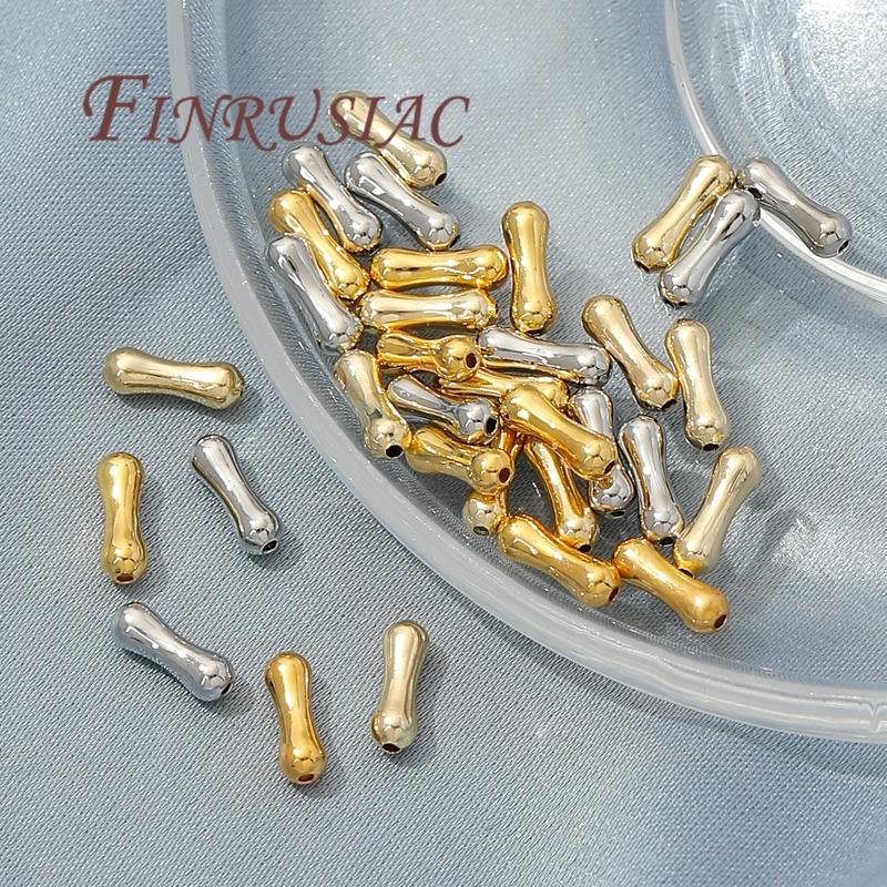 7.3mm*2.4mm Beads 18K Gold Plated Spacer Beads Necklace/Bracelets Accessories,Separators For Beads,DIY Jewelry Making Supplies,
