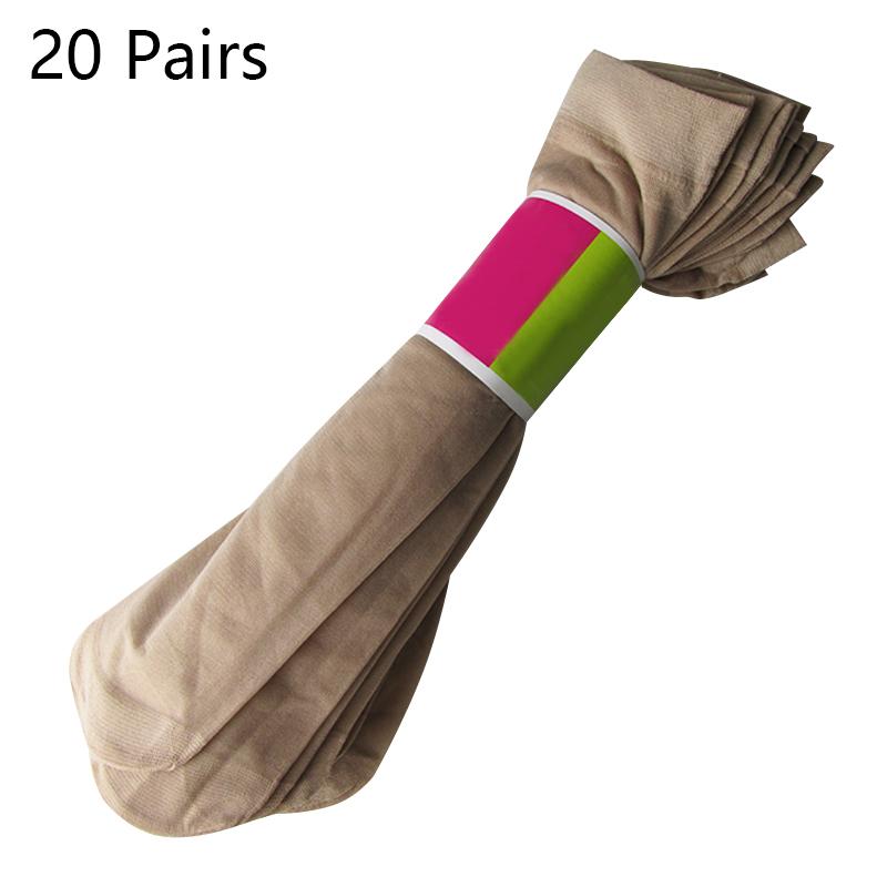 

20 пар высококачественных женских бархатных носков, упаковка, женские летние тонкие шелковые прозрачные сексуальные нейлоновые носки до щиколотки one size темные хаки
